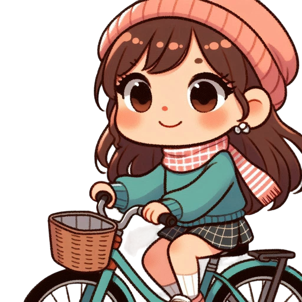 自転車に乗る女の子